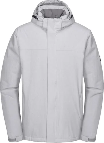 Vista 9 de Little Donkey Andy Chaqueta impermeable de esquí y snowboard para hombre, abrigo cálido resistente al viento con capucha desmontable