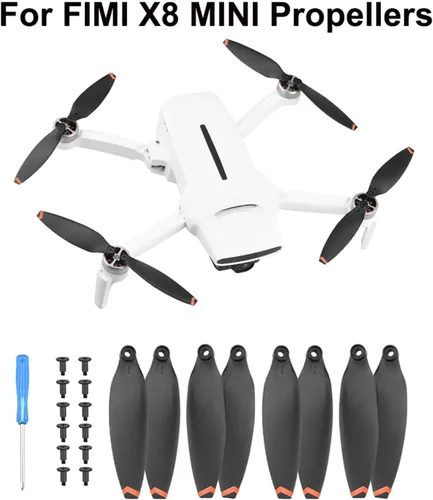 Vista 2 de SeiZed Propeller for FIMI X8 MINI Drone Replacement Low Noise Props Spare Parts Light Weight Prop Folding Blade Wing Accessory (Color : Golden Edge)