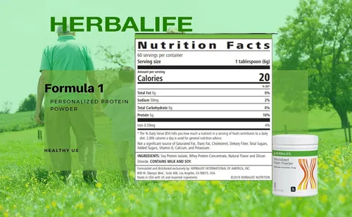 Vista 5 de HERBALIFE Formula 1 Four Combo (tarta de queso de fresa 26.46 oz) Batido nutricional saludable Mezcla de concentrado de aloe a base de hierbas Pinta
