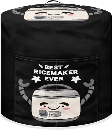 Vista 24 de DISNIMO Angry - Funda para freidora de aire para arrocera, protección contra el polvo, cubierta aislada para electrodomésticos de cocina con asa