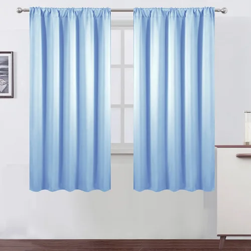 Vista 99 de LEMOMO Cortinas opacas de 42 x 54 pulgadas, juego de 2 paneles de cortinas con aislamiento térmico para oscurecer la habitación