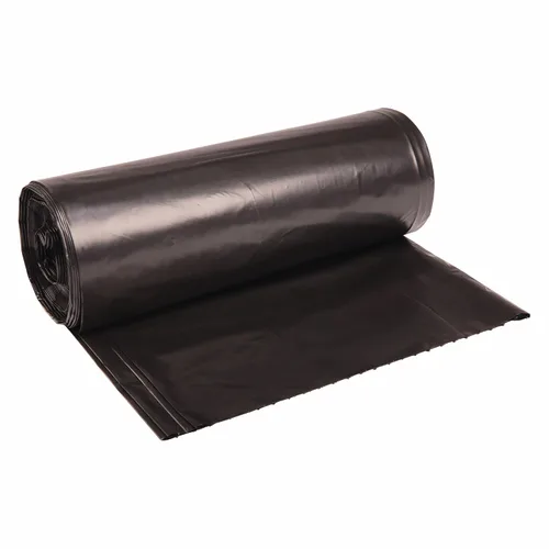 Vista 3 de Boardwalk Revestimientos para latas de polietileno reciclado de baja densidad, bolsas de basura de 60 galones, 1.8 mil, 38" x 58", negro, 10