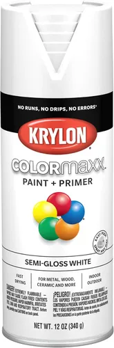 Vista 34 de Krylon K05554007 COLORmaxx Pintura en aerosol y base para uso en interiores y exteriores, color almendra satinada, 12 onzas (paquete de 1)