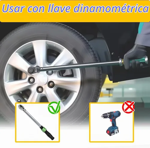 Vista 7 de Tuercas de llanta OEM 14x1.5 para 2015-2024 F150 Expedition Navigator Cromo