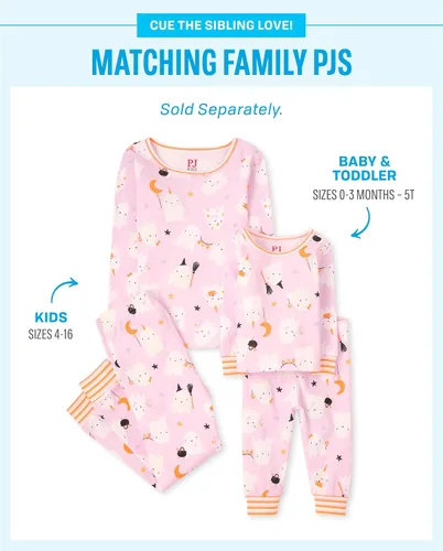 Vista 2 de The Children's Place - Conjunto de pijama de Navidad a juego para la familia, ajuste cómodo, 100% algodón, adulto, niño grande, niño pequeño, bebé