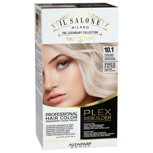 Vista 23 de Il Salone Milano Plex Rebuilder - Crema de color permanente para el cabello, kit de tinte para el cabello negro puro 1.0, salón profesional, calidad