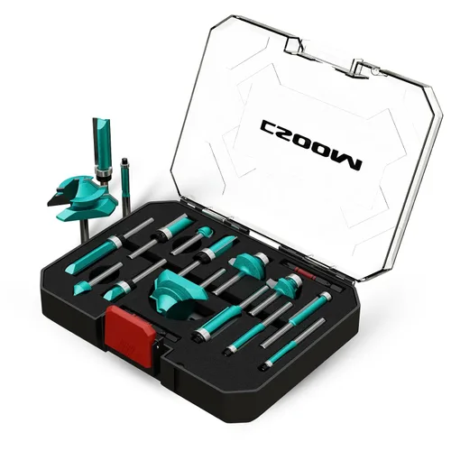Vista 10 de CSOOM Juego de 30 brocas para fresadora, vástago de 1/2, con 2* cabezales de lote, brocas de madera profesionales, brocas de fresado de carburo