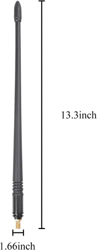 Vista 7 de Antena corta de 13 pulgadas para Jeep Wrangler TJ 1997-2006, nueva antena flexible en espiral de repuesto para Jeep Wrangler TJ 1997-2006