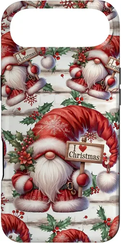 Vista 27 de iPhone 16 Love Christmas Gnomo Shabby Chic Decoración para mujer Bonita funda de Navidad