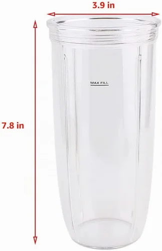 Vista 6 de Anbige Piezas de repuesto Easy Twist Extractor Blade con taza y tapa de 32 onzas, compatible con NutriBullet Blender Combo, NutriBullet PRO 1000