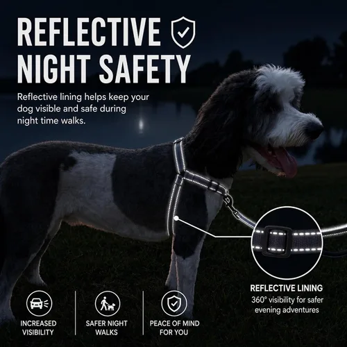Vista 6 de Arnés para perro ShawnCo Dream Walk Pro - Sin tirones, cómodo, ajustable, fácil de usar para ayudar a detener el tirón para perros pequeños