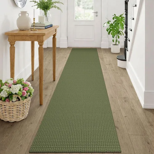 Vista 179 de KOZYFLY - Tapete para puerta de interior, lavable, pequeña, antideslizante, con respaldo de goma, felpudo de algodón para el hogar, color negro