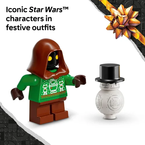Vista 3 de LEGO Calendario de Adviento de Star Wars 2025 juguete para niños, juego de cuenta regresiva de vacaciones con 24 juguetes para niños y niñas, a