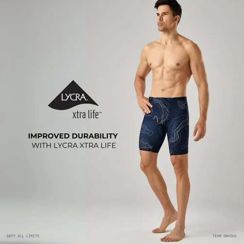 Vista 3 de Jammers de natación de la serie Pro para hombre Traje de baño deportivo para hombre Jammer para hombre Jammers de natación para hombre talla 28-38