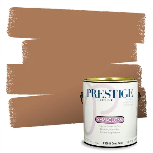 Vista 85 de Pintura 2 en 1, para primera mano y para exterior, de Prestige Paints, E100-N-1120BM