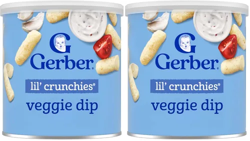 Vista 14 de Gerber Stage 3 Veggie Dip Lil Crunchies Baby Snack, 1.48 onzas