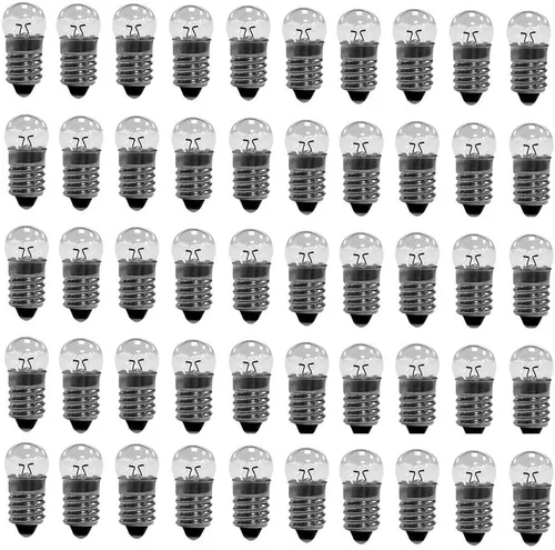 Vista 2 de 10 bombillas E10 con base de tornillo en miniatura de 1.5 V a 12 V, mini bombillas (1.5, voltios)