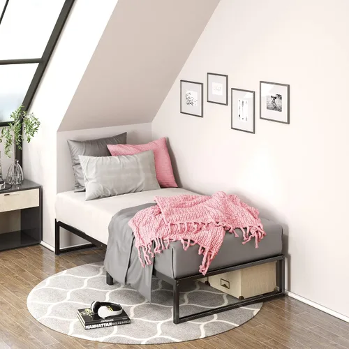 Vista 3 de Zinus Plataforma de cama/Base de colchón de 12 pulgadas, no necesita sommier/soporte de rejilla de metal, cama doble