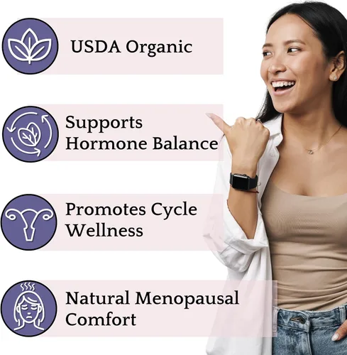 Vista 2 de Herb Lore Organic Vitex Tincture - Suplemento líquido de casteberry para mujeres, extracto de bayas de árbol casto, base de alcohol