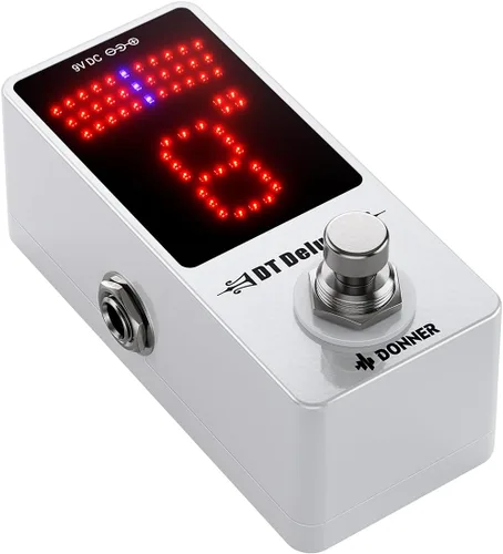 Vista 12 de Donner Pedal de efecto ABY Box, conmutador AB de selector de línea, mini, para guitarra, True Bypass