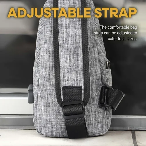 Vista 22 de Nupouch Mochila cruzada antirrobo, carga USB, mochila ligera para viajes, senderismo, todos los días