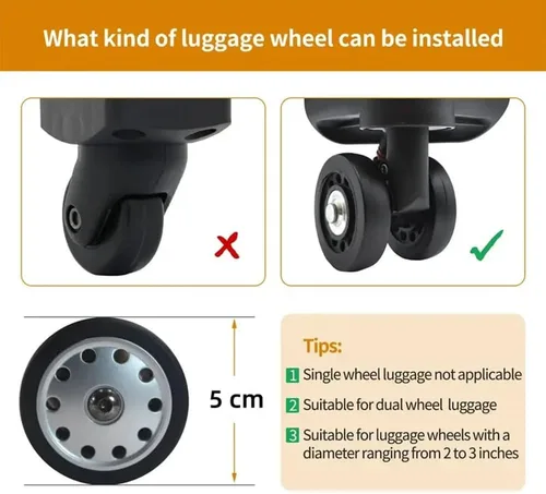 Vista 6 de Cubierta protectora para el compartimiento de equipaje, 8162432 piezas, fundas impermeables para ruedas de equipaje, fundas protectoras