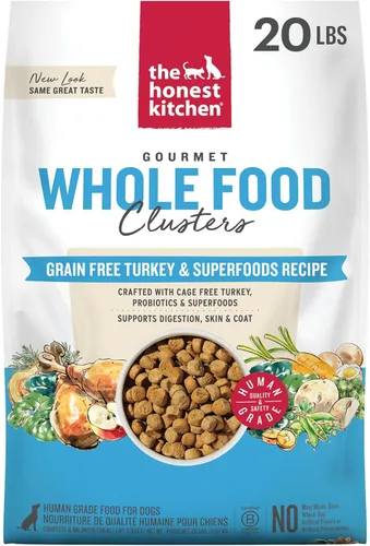 Vista 21 de The Honest Kitchen racimos de alimentos enteros libres de granos de carne de res alimento seco para perros, 1 libra