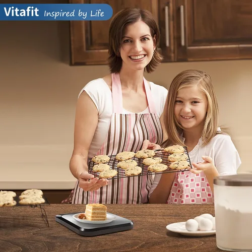 Vista 6 de Vitafit Báscula digital de cocina de alimentos de 22 libras, alta precisión garantizada por la fábrica profesional de pesaje desde 2001, pérdida