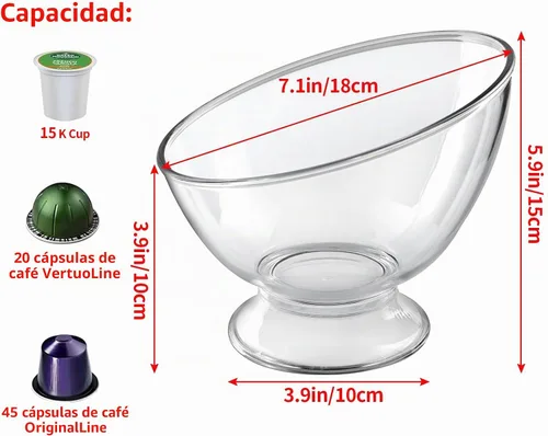 Vista 3 de MOLIGOU Recipiente para cápsulas de café, contenedor de cápsulas de café, organizador de almacenamiento de cápsulas de café para encimera de cocina
