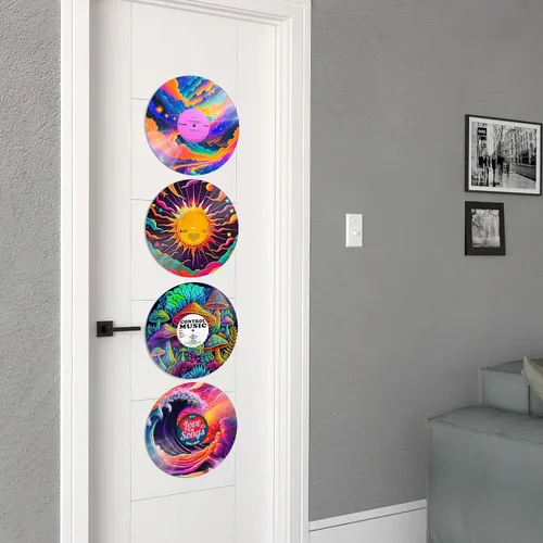 Vista 9 de HK Studio Decoración hippie, carteles para estética de habitación, ciencia ficción, decoración de discos, decoraciones de fiesta temática musical, 4