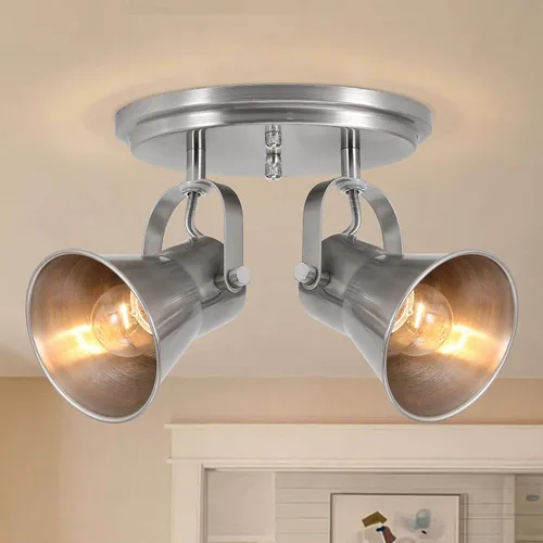 Vista 13 de Luz de Riel Moderna Iluminación de Punto de Techo Interior, Luz de Acento Ajustable de Montaje en Pared, para Dormitorio Sala de Estar Pasillo