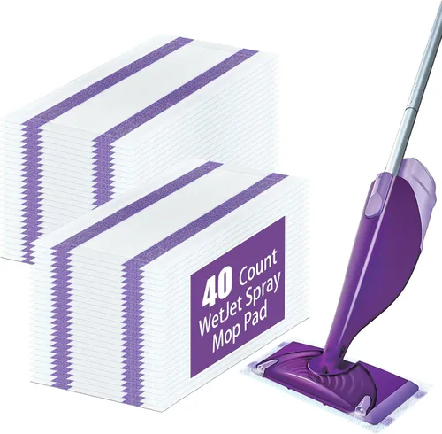 Vista 8 de 40 paños de barrido en seco XL resistentes para trapeador Swiffer Sweeper 40 unidades blanco