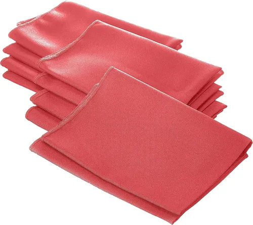 Vista 110 de LA Linen Paquete de 10 servilletas de popelina de poli, servilletas de tela suave, servilletas lavables y reutilizables, servilletas de mesa