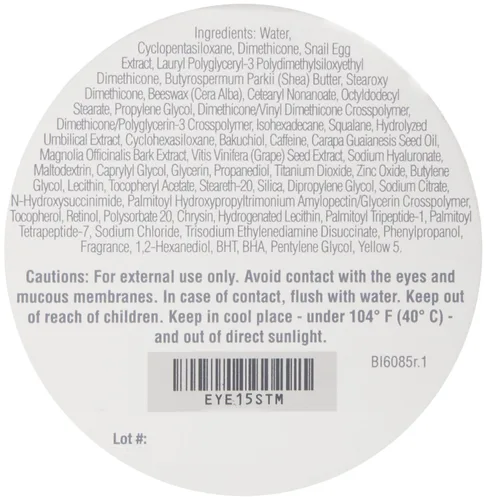 Vista 6 de Biopelle Tensage Crema de ojos con células madre, crema debajo de los ojos para ojeras, hinchazón y bolsas con tecnología CellPro, cafeína, retinol