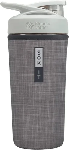 Vista 51 de Sok It BotlSok Botella Mezcladora de Proteínas con Funda Aislante de Neopreno (Floral Abstracto, Se Ajusta a Mezcladoras de 24oz)