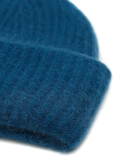 Vista 3 de Gorro de punto grueso para mujer, 100% cachemira, suave y elástico, cálido para invierno
