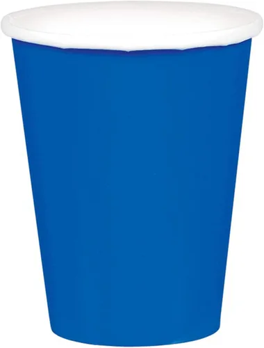 Vista 6 de Vibrantes vasos de papel morados (paquete de 20) – 9 onzas – Perfecto para fiestas, reuniones, picnics y uso doméstico