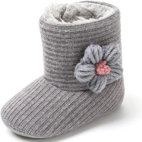 Vista 3 de LIVEBOX Prewalker Botas de invierno para bebés y niñas con suela antideslizante suave de alta calidad