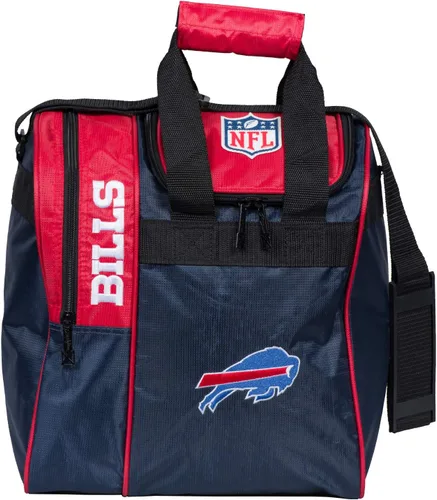 Vista 10 de KR Strikeforce Officially Licensed NFL Single Bowling Ball Tote Bag with Shoe Compartment