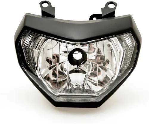 Vista 44 de Ensamble de lámpara de faro delantero para motocicleta compatible con Yamaha YZF600 R6 2006 2007 06 07 YZF-R6 Faro frontal transparente para moto