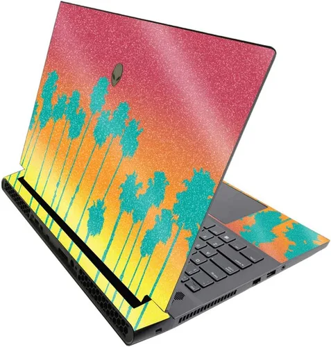 Vista 451 de MightySkins - Skin brillante con purpurina para Alienware M17 R3 (2020) y M17 R4 (2021) - Diversión de los años 90 Acabado duradero con purpurina