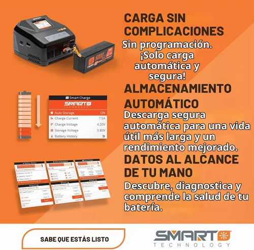 Vista 2 de Spektrum Cargador de CA SMART Smart S250, 2x50W, SPMXC2060