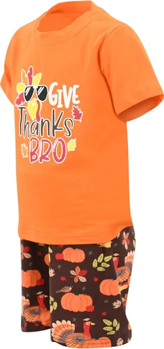 Vista 2 de Unique Baby Conjunto de ropa de Acción de Gracias para niños de 2 piezas