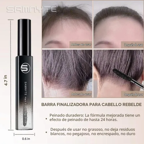 Vista 5 de Samnyte Barra de cera para el cabello Flyaway, barra domadora de cabello Fly Away para cabello de bebé, barra de acabado de cabello funciona en 3