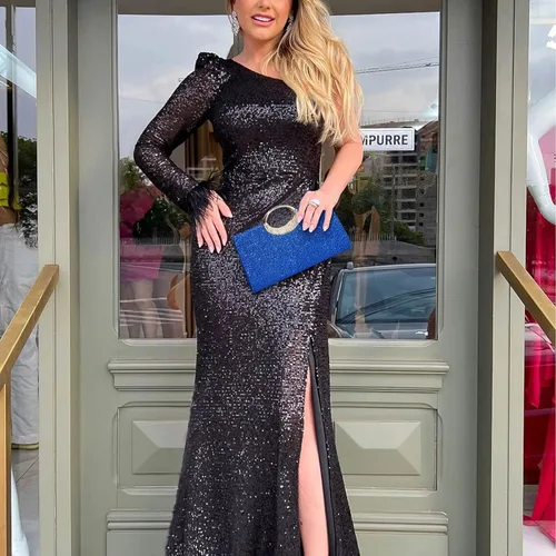 Vista 2 de Labair Bolso de mano con diamantes de imitación para mujer, bolso de noche de cristal, bolso de mano para fiesta de boda, fiesta de graduación