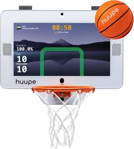 Vista 2 de huupe mini – La primera consola de juegos de mini aro de baloncesto inteligente del mundo – El regalo definitivo para familias