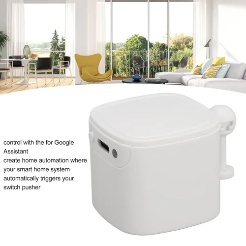 Vista 5 de Empujador de interruptor inteligente con control Bluetooth de aplicación, batería integrada de 500 mAh, para puerta de garaje antigua, interruptor