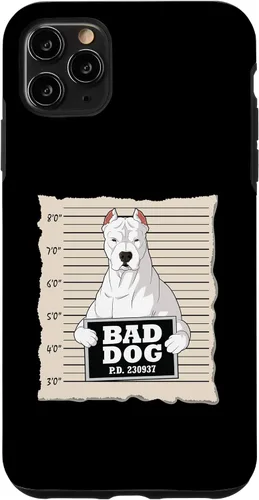 Vista 11 de iPhone 15 Dogo Argentino mug shot guilty dog Case