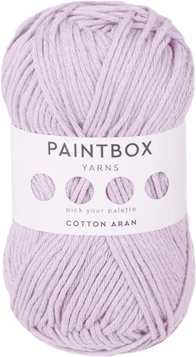 Vista 14 de Paintbox Yarns 100% algodón Aran, 50 g (1.76 oz), 85 m (93 yardas) - Lana blanca en cartón para crochet, tejer - Suave, ligera para suéter, ropa