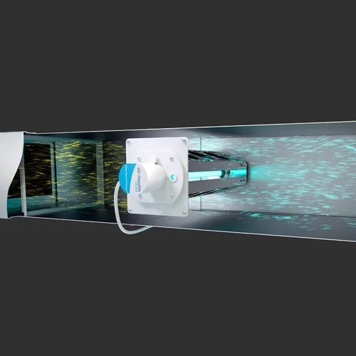 Vista 2 de Air Health Haven Plus - Purificador de aire HVAC Luz UV-C de 16 pulgadas, tecnología PCO y filtración de carbono, para gérmenes, compuestos